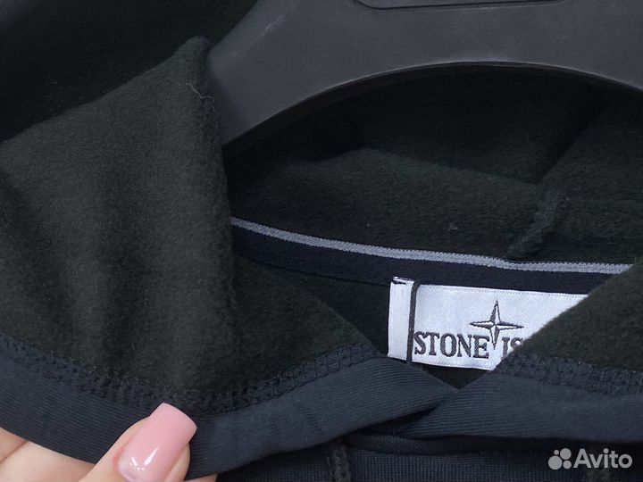 Кофта Stone Island утепленная с капюшоном