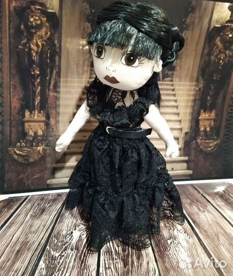 Кукла Уэнсдей Аддамс ручной работы