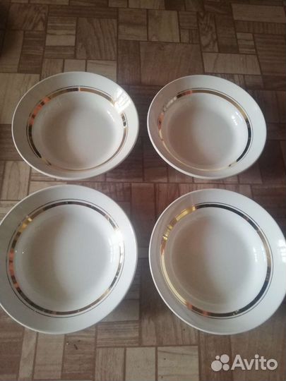 Тарелки остатки разные