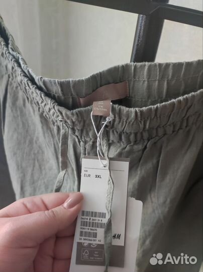 Брюки льняные 3xl