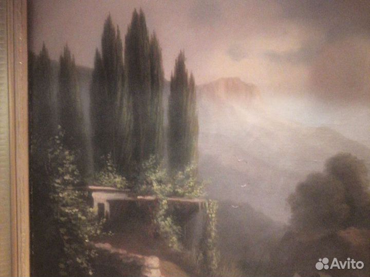 Картина старинная, 1000 мм на 1300мм