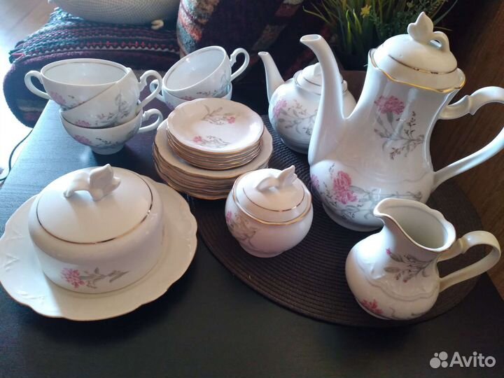 Сервиз чайно кофейный ГДР,фарфор