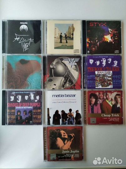 Cd диски разные 10 шт