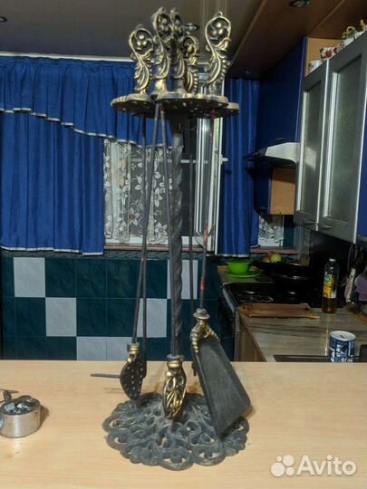 Кованый каминный набор