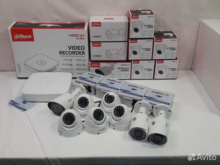 8 Камер видеонаблюдения 4Мп регистратор Dahua
