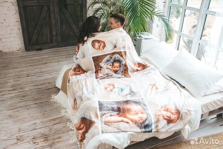 Плед с фото для близких