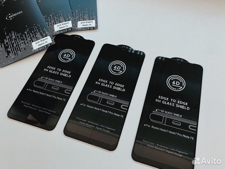 Защитное стекло Xiaomi Redmi 7A/Note 7