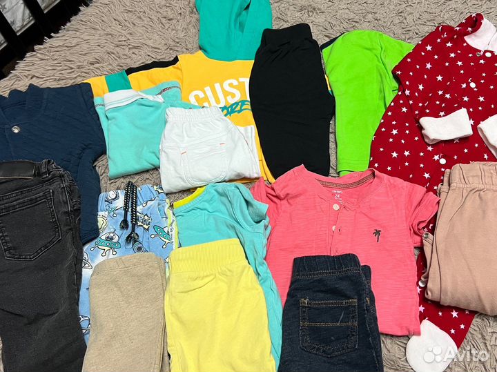 Детская одежда пакетом для мальчиков 74 80