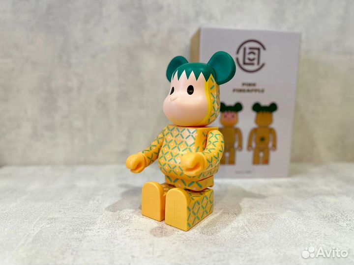 Bearbrick pineapple 28 сантиметров