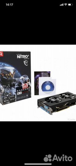 Видеокарта RX570 Sapfire Nitro+ 4гб