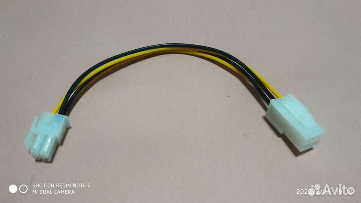 Удлинитель переходник 6pin 4pin 24pin процессора