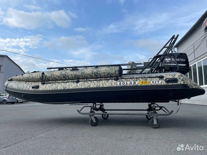 Лодка Solar 470 SJT RIB тестовая