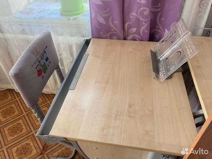 Растущая парта и стул дэми бу