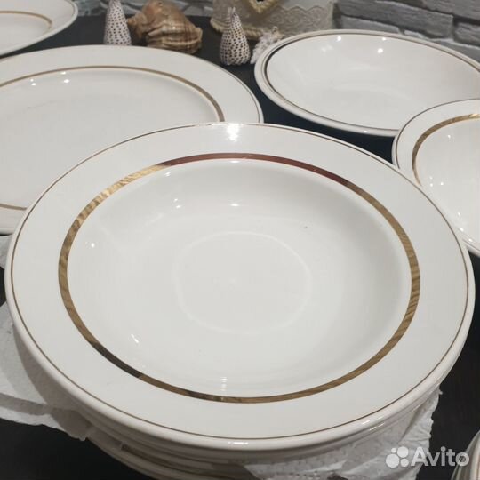 Сервиз столовый фаянс зик Конаково СССР 1970