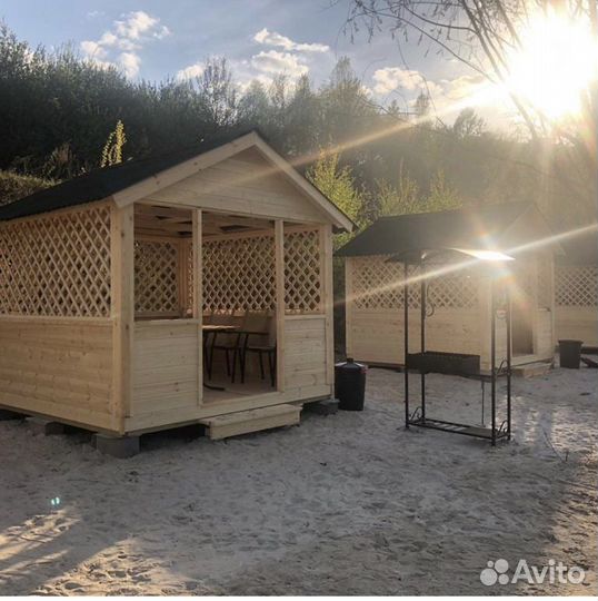 Аренда беседки у воды