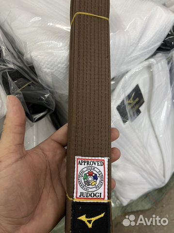 Пояс для дзюдо коричневый Mizuno IJF объявление продам