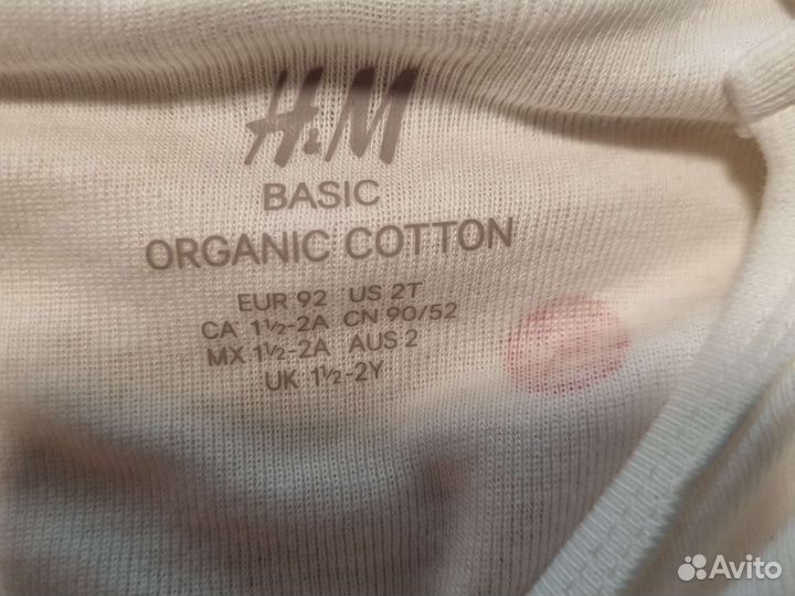 Боди hm 92, 86, штаны hm 68, h&m, эйчэндэм