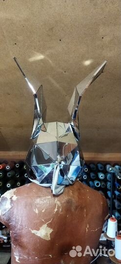 Маска зеркальная зая