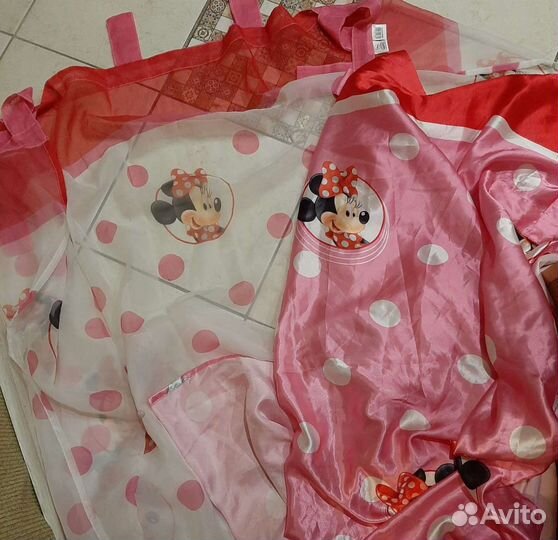 Тюль и штора для детской