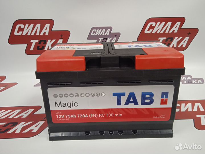 Аккумулятор Tab Magic 75Ач 720А