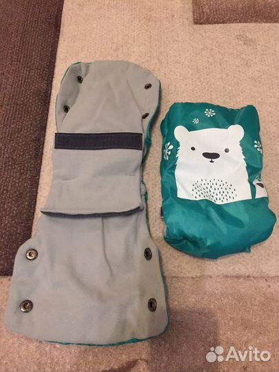 Рукавички на коляску, санки