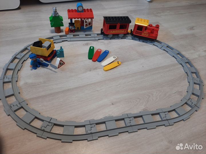 Lego duplo поезд на паровой тяге