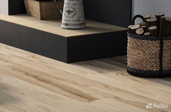 Плитка керамогранит 20x120 коричневый, серый