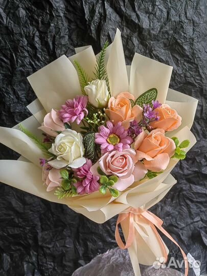 Букеты на сентября из мыльных роз
