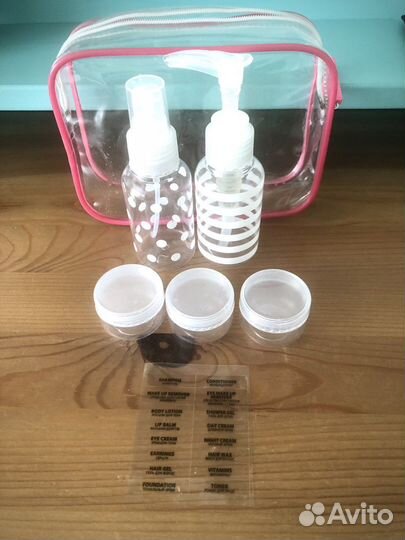 Набор мини дозаторов для косметики и путешествий