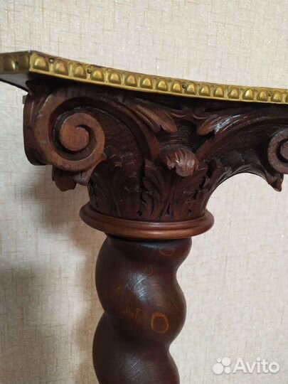 Антиквариат Консоль старинный красного дерева