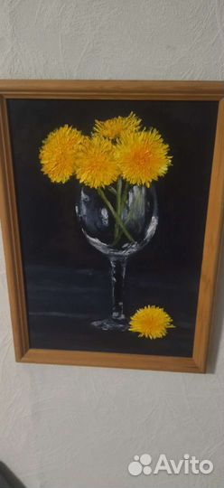 Картина маслом на холсте в раме