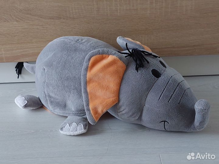 Игрушка мягкая вывернушка (слон и тигр) 2 в 1