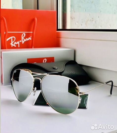 Очки ray ban aviator 3026 зеркальные