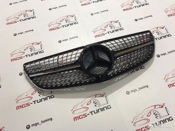 Решетка e coupe с207 13-16 гг. Diamond Black Ч/З