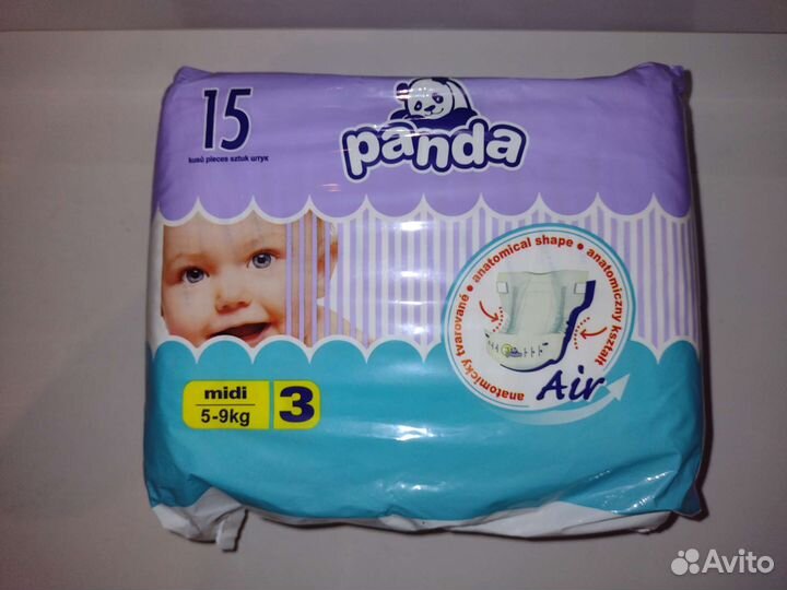 Подгузники Bella Baby Happy Panda Midi размер 3