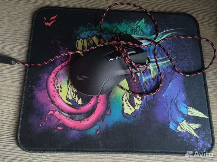 Наушники, мышка (с подсветкой), коврик