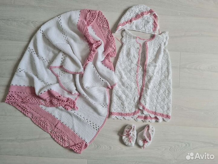 Вязаный комплект на девочку