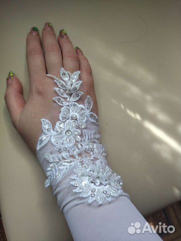 Перчатки свадебные