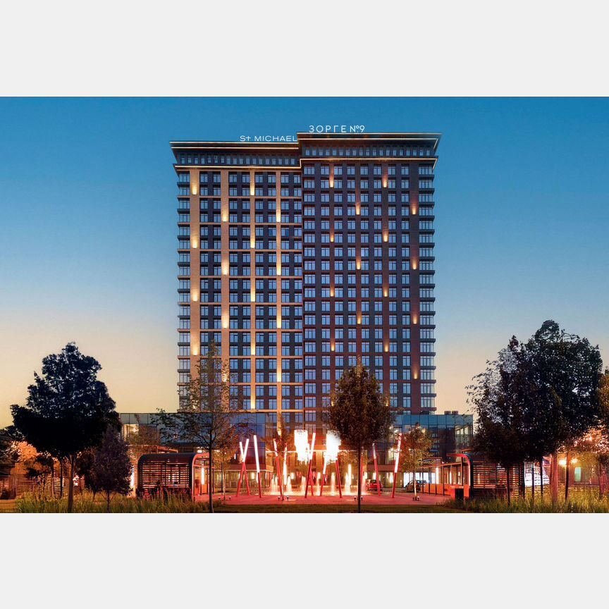 1-к. апартаменты, 57,8 м², 23/23 эт.