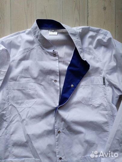 Медицинский Халат Мужской с шапочкой Новый р-р 52