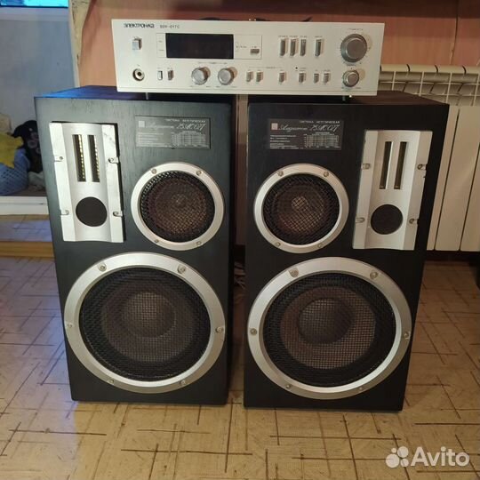 Колонки Амфитон 25ас 027 и усилитель Электроника