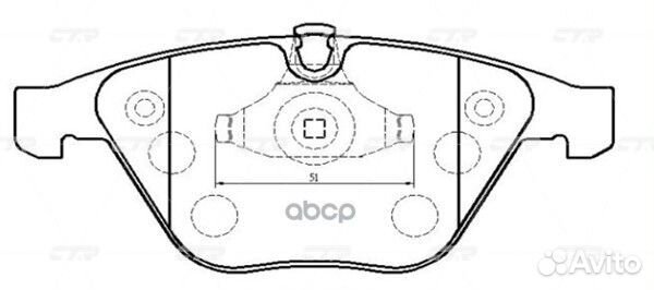 Колодки тормозные дисковые BMW 3 2005-2013, 5-s