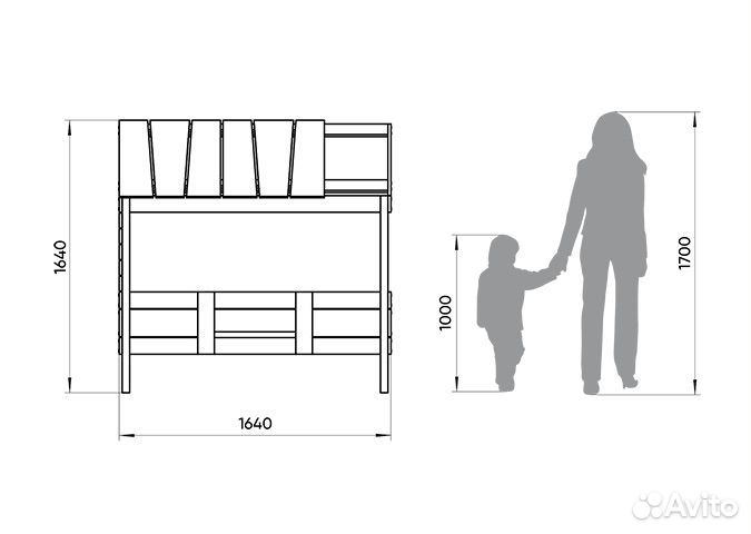 Кровать домик Nord M Ellipse