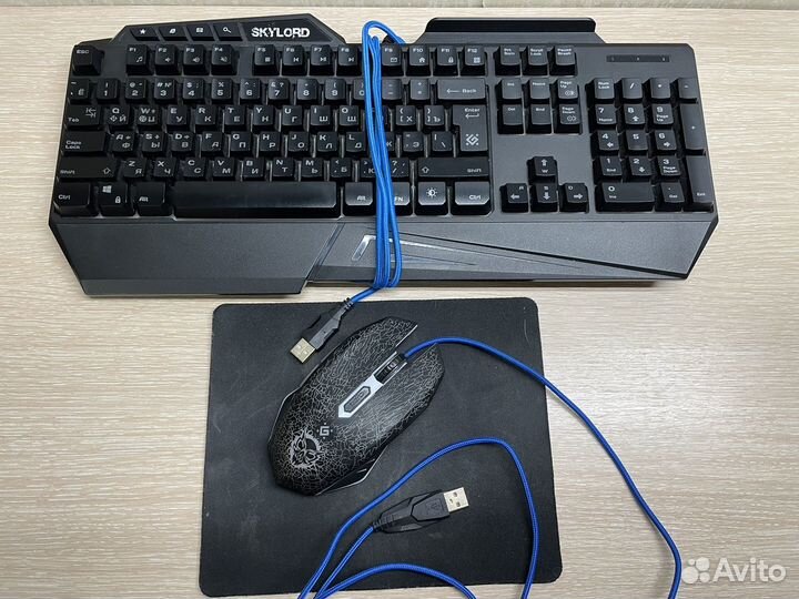 Игровая клавиатура и мышь Defender