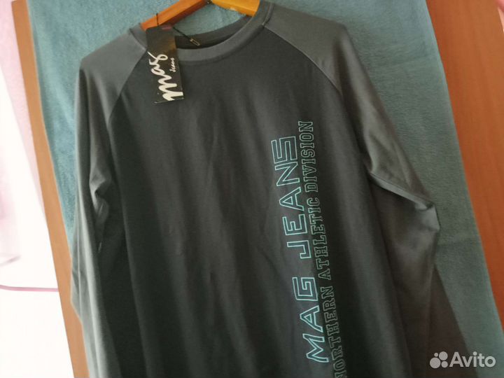 Футболка с длинным рукавом мужская 50 52 размер