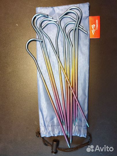 Титановые колышки для палатки tito