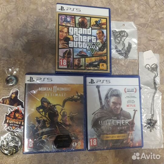 GTA 5, Ведьмак 3, Mortal Kombat 11 ultimate PS5