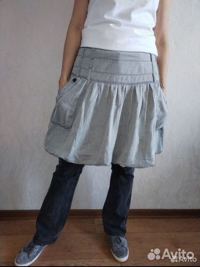 Юбка баллон хлопок 48 размер Promod Y2K
