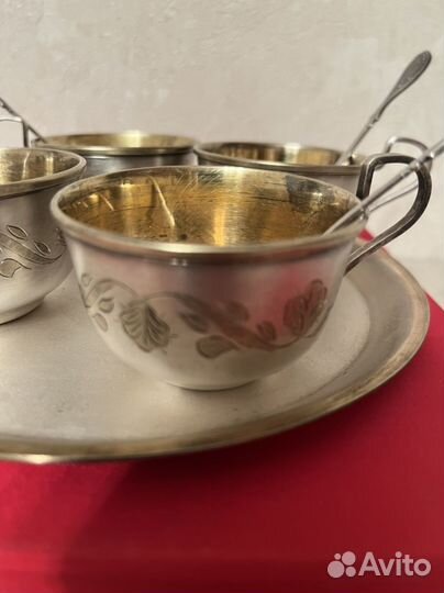 Кофейный набор из мельхиора