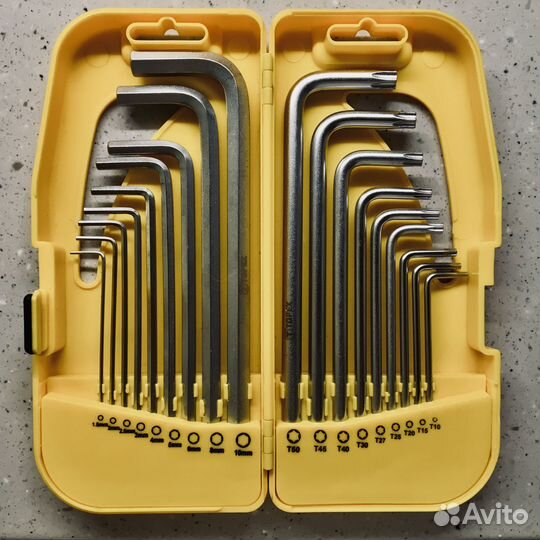 Ключи шестигранные и Torx набор 18 шт topex 35D953